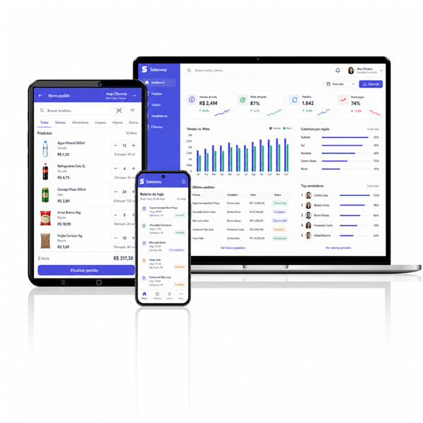 App Salesway para vendas em campo
